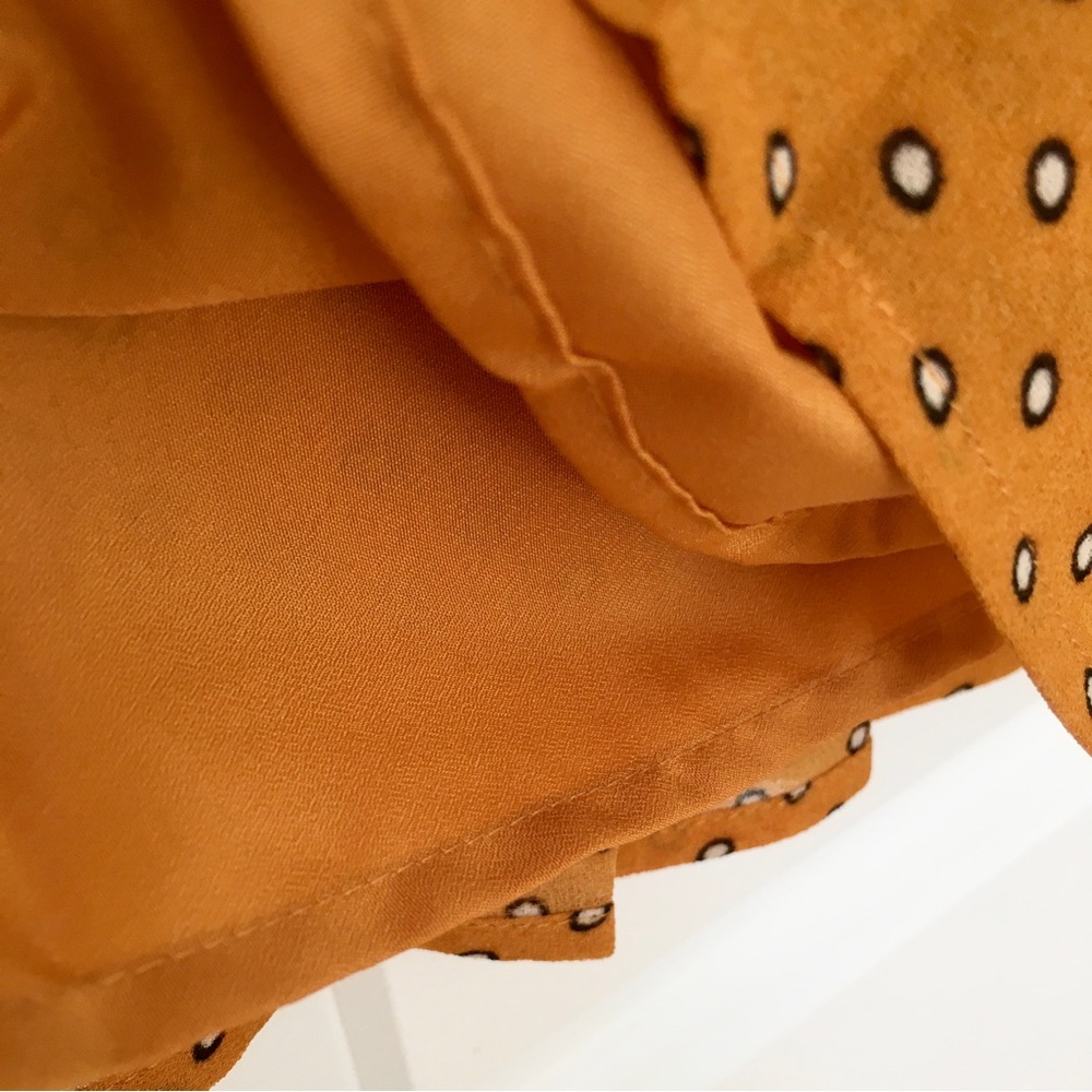 F21 Orange Polka Dot Retro-style Dress, Size S, Forever21 - Picture 7 of 10